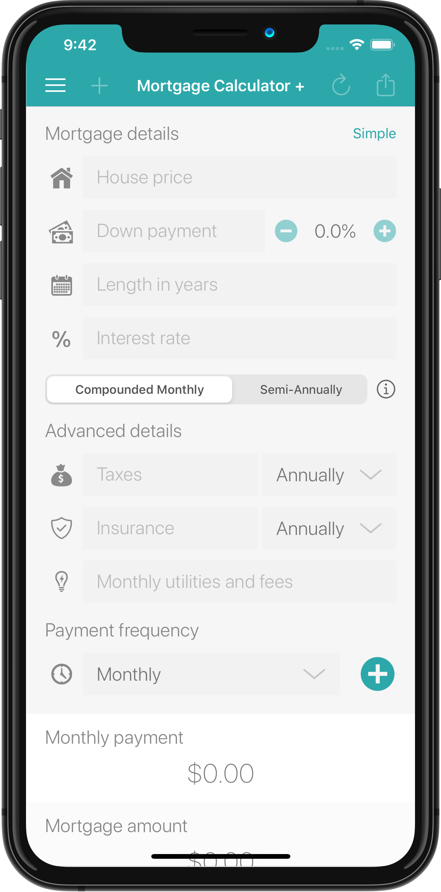 Mortgage Calculator +